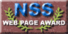 NSS Web Page Award